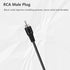 3ft RCA Male to Speaker Wire, RCA Male Plug Adapter Connector to Bare Wire Open End Audio Cable for Amplifier Audio Video Receiver Speakers...