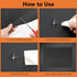 Self Adhesive Leather Repair Patch, 4 x 60 inch Leather Repair Tape, Leather Patches for Furniture, Vinyl Leather Repair Kit for Couches, Boat Sea...