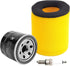 Road Passion Air Filter & Oil Filters & Spark Plugs Tune Up Kits Compatible with Suzuki Eiger 400 LT-A400 LT-F400 2002 2003 2004 2005 2006 2007...