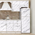 Erfoni Gray White Marble Contact Paper Granite Wallpaper Peel and Stick Countertop 11.8inch x 78.7inch Grey Glossy Marble Self Adhesive Wall Paper...