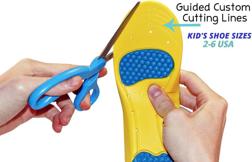 Children's Athletic Memory Foam Insoles for Arch Support and Comfort for Active Children ((24 CM) Kids Size 2-6)...