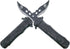 3pcs Retractable Fake Knife Realistic Toy Plastic Prop Black Dragon Pattern Handle Dagger Drop Point for Halloween Fools Day Party Cosplay Joke Ga...