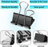 60PCS Medium Binder Clips, 1-1/4 Inch, 32mm, Binder Clips Medium, Metal Paper Clamps Clips for Teachers Students School Office Business Supplies (...