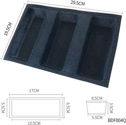 Mesh Silicone Bread Forms Square Shape Bread Molds Non Stick Bakery Tray Silicone Coated Fiber Glass Loaf Crusty Bread Bakeware For Small Toaster ...