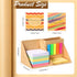 675 Pages Multicolor Sticky Notes Set with 2 Stimulating Card for Students Back to School Memo Cube with Pencil Case for Office School Bible Home...