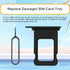 for iPhone 12 Black SIM Card Slot Replacement Single SIM Version for iPhone12 Card Tray Holder Adapter with Waterproof Rubber Ring Repair Kit Card...