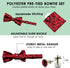 Mantieqingway Bow Ties for Men Bowtie Pocket Square Cufflinks Set Adjustable Pre-tied Bowtie Handkerchief for Wedding...