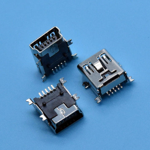 10 Pcs Mini USB Type B Female Port 5-Pin 180 Degree SMD SMT PCB Jack Socket...