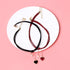 Choker Set 2 PCS Choker Necklaces Velvet Choker Set Classic Gothic Chokers (Black/Claret Red)...