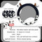 Cow Steering Wheel Cover for Women with 2PCS Car Coasters,Universal 14.5—15 Inch Anti Slip and Sweat Absorption Comfortable Auto Steering Wheel Co...