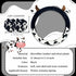 Cow Steering Wheel Cover for Women with 2PCS Car Coasters,Universal 14.5—15 Inch Anti Slip and Sweat Absorption Comfortable Auto Steering Wheel Co...