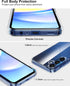 for Galaxy A15 5G Case,Premium PC+TPU Shockproof Protective Phone Case Cover with Tempered Glass Screen Protector for A15 2023 4G (Clear, A15)......