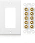 Cable Matters Speaker Wire Wall Plate (Speaker Wall Plate, Banana Plug Wall Plate) for 5 Speakers in White...