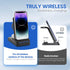DNTGVUP Wireless Charger for Multiple Devices: 3 in 1 Fast Portable Charging Station for iPhone/for iWatch/for AirPods - Foldable Travel Friendly ...
