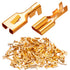 Twidec/100PCS 7.8mm Female Spade Connector Quick Splice Crimp Terminals Non Insulated Wire Connector for Electrical Wiring Relay Car Audio Speaker...