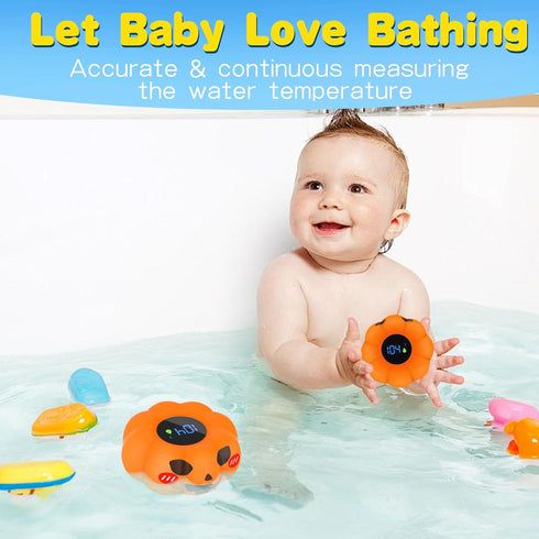 Baby Thermometer,with LED Display and Temperature Warning,Kids' Bathroom Safety Products, Bath Thermometer for Infants, Newborn,BPA-Free Bath Tub ...