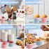 Lamosi Ice Cream Bowls Disposable - 100 Count - 9 oz Paper Ice Cream Sundae Cups, Party Supplies Food Containers for Dessert Snack Frozen Yogurt S...