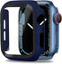 Miimall Compatible for Apple Watch Series 8 Case 45mm with Screen Protector Anti-Scratch Shockproof Hard PC and Tempered Glass Film Bumper Case fo...