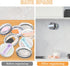 2 Pack Tumbler Lid Organizer, Space-Saving Design Lid Organizer for Yeti/Stanley Tumbler Lids, Stainless Steel Tumbler Lid Hook Under Cabinet, Wal...