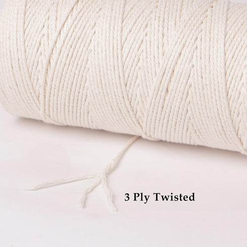 328ft Butchers Cotton Twine String 2mm Cooking Twine Food Safe for Bakers, Meat and Roasting, Gift Wrapping, Crafting & Knitting...
