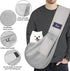CUBY Dog and Cat Sling Carrier Puppy Breathable Mesh Sling Carrier for Outdoor Travel Dog Carring Carrier for Small Dogs?Grey?...