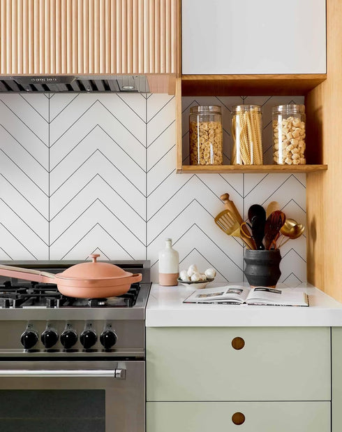 Black and White Wallpaper Peel and Stick Wallpaper Boho Contact Paper Modern Herringbone Wallpaper for Bathroom Bedroom Kitchen Wallpaper Self Adh...