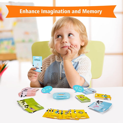 Talking Flash Cards with 384 Sight Words (Including Letters and Numbers), Montessori Educational Learning Interactive Toddler Toys, Speech Therapy...