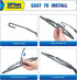 11" Rear Wiper Blade Replacement Generic filter for JEEP Liberty 2012-2008 /GMC 2018-2013 /Cadillac XT5 2021-2017 SRX 2016-2010 CTS 2014-2010 BACK...