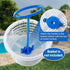 Blue Skimmer Basket Handle for Inground Pool, Removable Handle Design Pool Cleaning Equipment with Handle for Debris Removal (Blue- 2 Pack)...