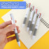 5 Pcs 3 in 1 Multicolor Ballpoint Pens, 0.7mm Black Blue Red Ink Rollerball Pen Soft Grip Retractable Fine Point Pens Multicolor Ink Pens for Jour...