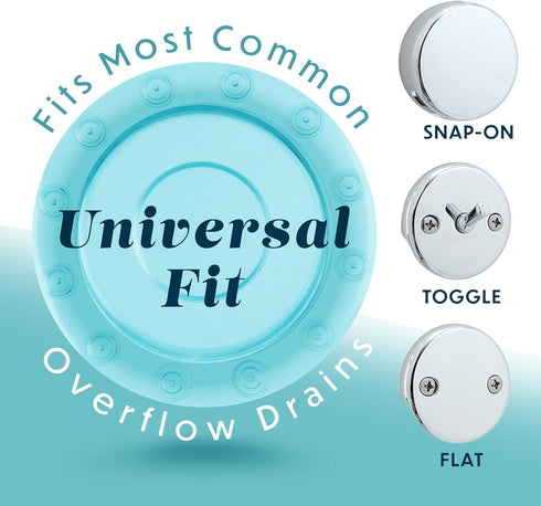 SlipX Solutions Bottomless Bath | Overflow Drain Cover for Tub | Best Gifts for Mom, Spa & Bath Accessories | Drain Block, Water Stopper Plug | Ba...