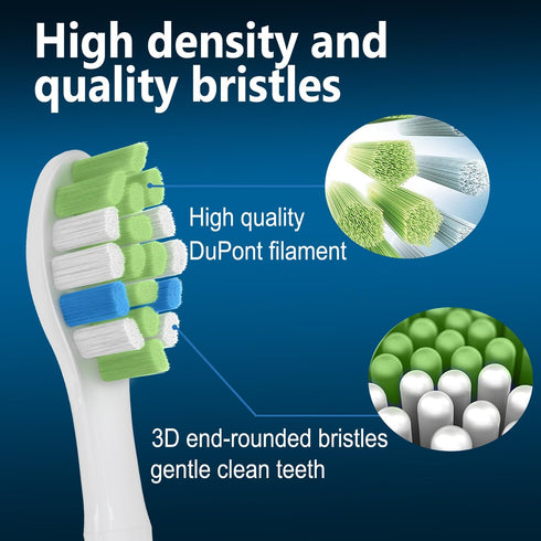 Replacement Toothbrush Heads Compatible with Philips Sonicare ProtectiveClean 4100 5100 5300 6100 Electric Toothbrushes, W Replacement Head for So...