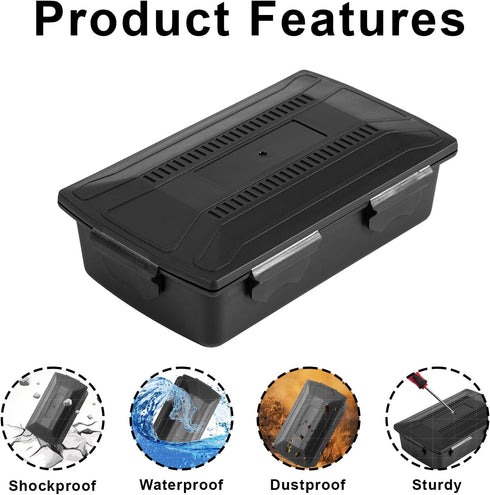 Hard Carrying Case for Flipper Zero, Flipper Zero Bumper Protective Cover, Mesh Pocket fit Cable, Black (Case Only)...