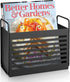 Magazine Rack, Magazine File Holder Mail Organizer Folder Organizer Bin for Magazines, Books, Newspapers, Tablets in Home, Office, Black...