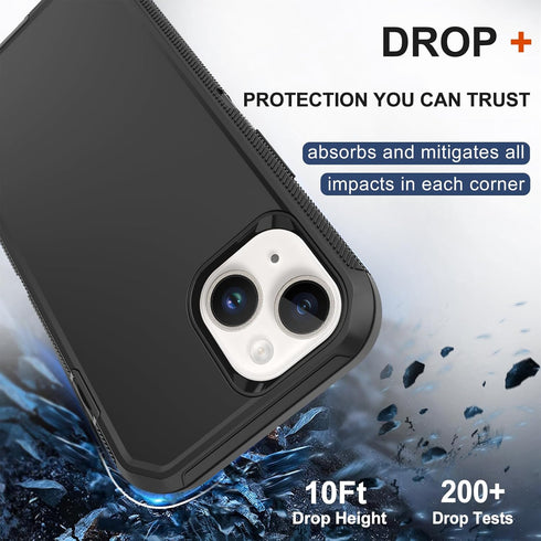 for iPhone 12 Mini Case with Belt Clip Holster, 2X Screen Protector, Heavy Duty Military Grade Full Body Shockproof Drop/Dust-Proof Rugged Protect...