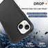 for iPhone 13 Mini Case, iPhone 12 Mini Case, with Belt Clip Holster,2X Screen Protector Heavy Duty Full Body Shockproof Rugged Protective Cover f...