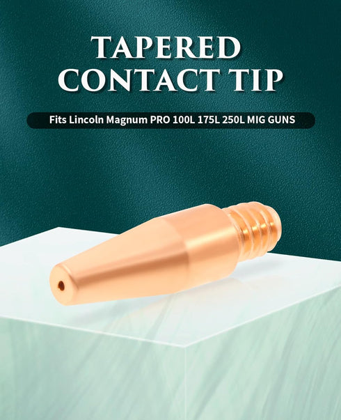 20PK MIG Welding KP2744-030T 0.030'' Tapered Contact Tips for Lincoln Magnum PRO 100L 175L 250L MIG Gun...