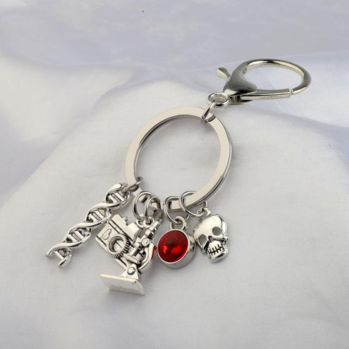 Forensic Scientist Gift Crime Scene Investigator Bracelet CSI Gift Investigation Analysts Keychain Specialist Gift (ForensicsRing)...
