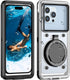 Lanhiem Snorkeling Underwater Phone Case for Diving, IP68 Professional Universal Waterproof Outdoor Video Photo Cellphone Case with Lanyard for iP...