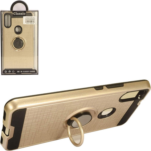 for Alcatel 3V (2019) 5032W - Hybrid Phone Case w/Ring Stand - RS2 Gold...
