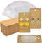Twavang Earring Display Cards with 100Pcs Earring Holder Cards, 100 Pairs Clear Earring Backs and 100Pcs Self Adhesive Bags for Earrings Jewelry D...