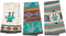 Simply Southwest Cactus Kitchen Towels - Set of 3 Colorful Terry Towels - Woven Jacquard Pattern - Ornamented Cactus Design...