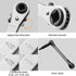 Hvac Service Flat Wrench Tools:3/16” to 3/8” 5/16'' x 1/4''Air Conditioner Valve Flat Ratchet Wrench with 2 Hexagon Bit Adapter Kit for Air Refrig...