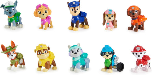 Paw Patrol, 10th Anniversary, All Paws On Deck Toy Figures Gift Pack with 10 Collectible Action Figures, Kids Toys for Ages 3 and Up...