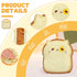 Toast Bread Pillow Funny Sliced Bread Plush Toy Pillows, Funny Food Plushie Stuffed Toy, Cute & Soft Bread Shape Stuffed Decor Toy, Birthday Toy f...