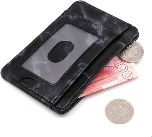 kandouren Slim Minimalist RFID Leather Wallets,Front Pocket Wallet,Credit Card Holder for Men,Money Clip Gift(Black Marble)...