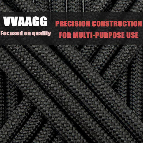 550 Paracord 100FT, Strong Heavy-Duty Camping Rope, Tactical Parachute Cord, Outdoor Gear Tent Rope 4mm...