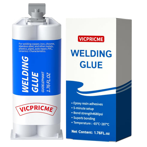 Metal Glue, 1.76oz 2 Part Liquid Metal Welding Epoxy Glue, Marine Filler Repair Putty, High-Temperature Resistant Heavy Duty ab Glue,Strongest Glu...