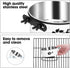 2 Pack Dog Crate Kennel Water Bowl No Spill, Hanging Stainless Steel Dog Bowls Attach to Kennel Cage Crate, Food Water Bowl Dish for Medium Small ...