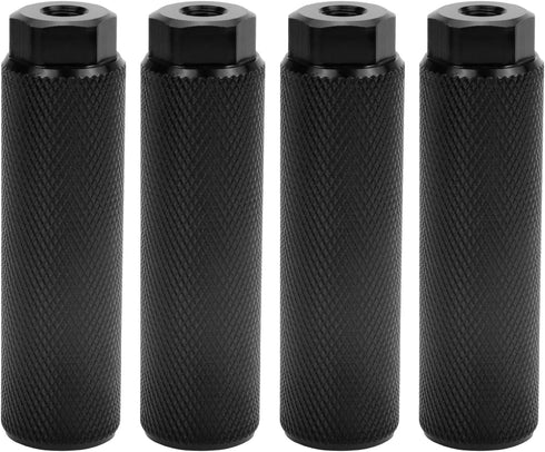 4 Pcs Aluminum Alloy Bike Foot Pegs Fit 3/8 Inch Axles Bicycle Foot Pegs Black Bike Pegs...